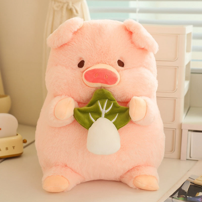 Cute Pig Plush Toy Collection Pink Little Pig Lulu Doll Stuffed Animal Children's Soft Doll Gift Factory Wholesale