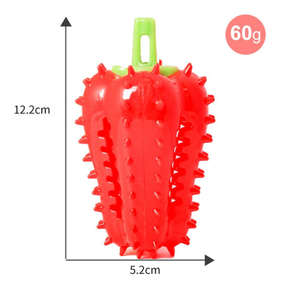 Chili leakage ball TPR dog toy teeth grinding and cleaning