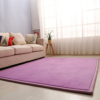 Thick Children's Coral Fleece Rug Tatami Mat for Bedroom and Living Room, Baby Crawling Mat, Window Seat Pad