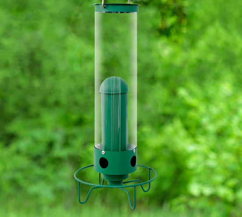 Metal Bird Feeder Hanging Hummingbird Feeder Crafted from Iron Art Design