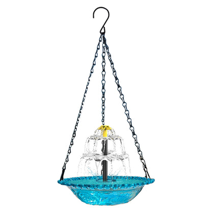 Solar Cascade Hanging Bird Bath Fountain