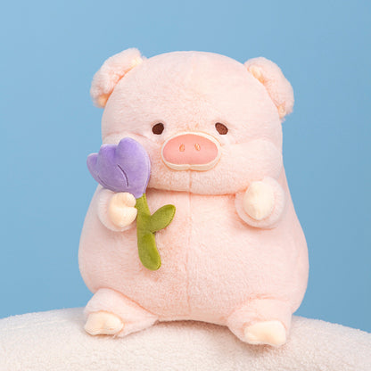 Cute Pig Plush Toy Collection Pink Little Pig Lulu Doll Stuffed Animal Children's Soft Doll Gift Factory Wholesale