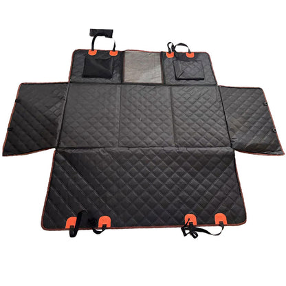 Dog Car Hammock Seat Cover, Waterproof 600D Oxford Fabric Pet Seat Protector for Back Seat, Scratch Proof & Anti-Slip