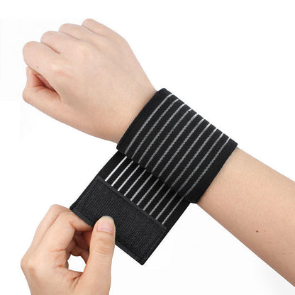 Elastic Wrist Support with Adjustable Compression for Sports  Breathable and Protective Wrist Brace for Basketball