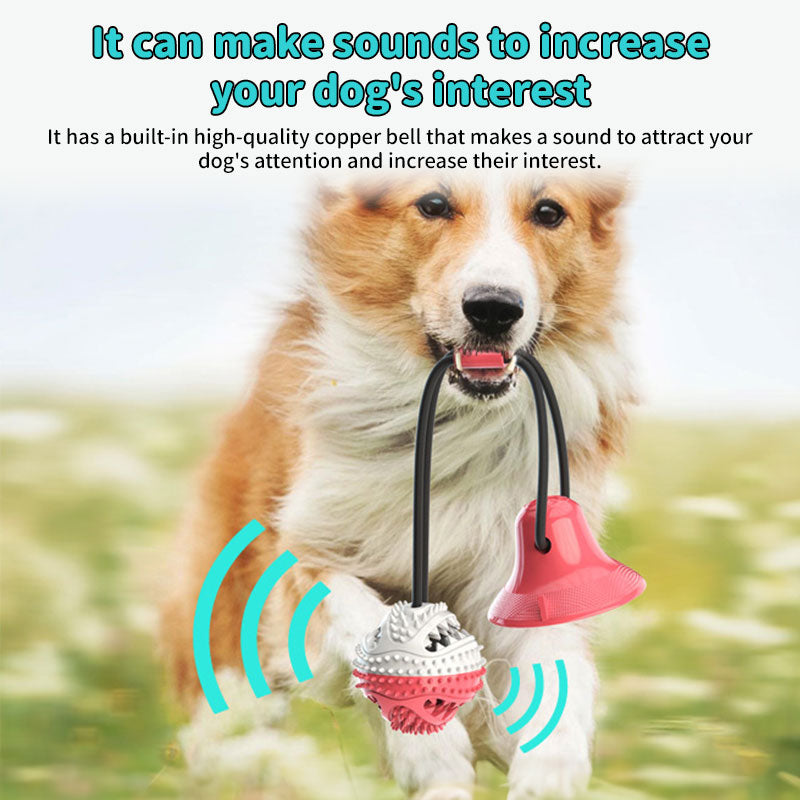 Dog Food Toys - Silicone Suction Interactive Chew Toy, Dental Cleaning Chew Brush for Puppy Teething & Pet Feeding Supplies