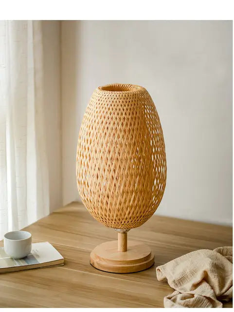 Handmade Bamboo Rattan Table Lamp