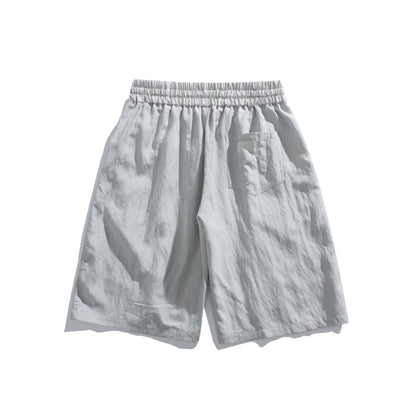 Loose Quick-Dry Shorts with Deconstructed Patchwork Design