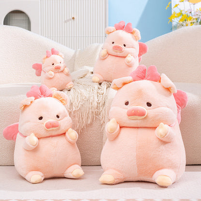 Cute Pig Plush Toy Collection Pink Little Pig Lulu Doll Stuffed Animal Children's Soft Doll Gift Factory Wholesale