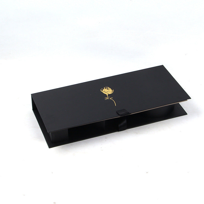 Large Rectangular Letter-Shaped Jewelry Gift Box, Romantic Red with Flowers, Thick Paper, 'Te Amo' Love Phrase