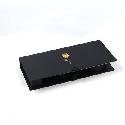Large Rectangular Letter-Shaped Jewelry Gift Box, Romantic Red with Flowers, Thick Paper, 'Te Amo' Love Phrase