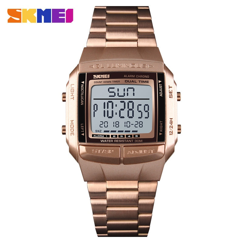 SKMEI 1381 Military Sports Watches Electronic Mens Watches Top Brand Luxury Male Clock Waterproof LED Digital Watch Relogio Masculino