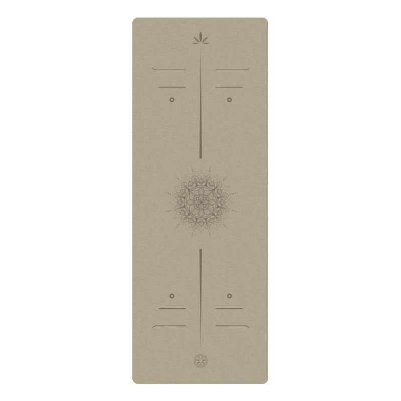 Matte PU Natural Rubber Yoga Mat Non-Slip Durable Shock-Absorbing Exercise Dance Fitness Premium Mat