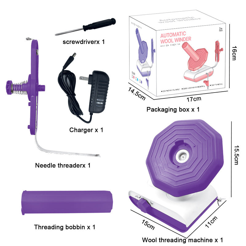 Electric Yarn Winder, Automatic Yarn Ball Winder, USB Charging Yarn Winding Machine Tool for Knitting/Crochet