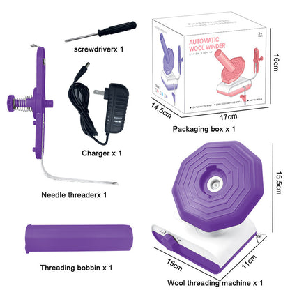 Electric Yarn Winder, Automatic Yarn Ball Winder, USB Charging Yarn Winding Machine Tool for Knitting/Crochet