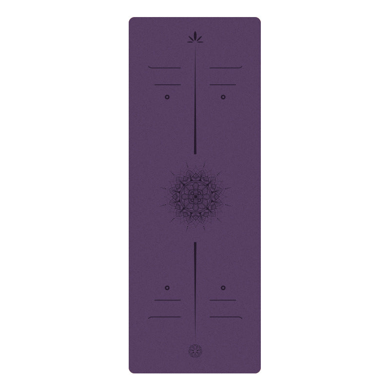 Matte PU Natural Rubber Yoga Mat Non-Slip Durable Shock-Absorbing Exercise Dance Fitness Premium Mat