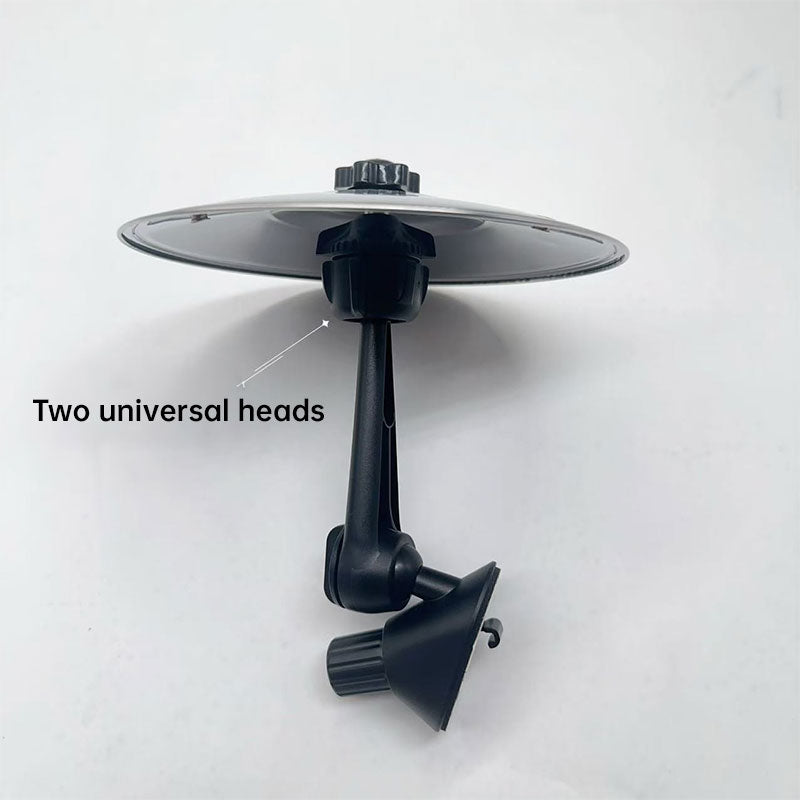 Clamp-On Mini Vent Air Percussion Alloy Disc Wind Chimes - Easy Install Car Crash Drum with Decorative Design