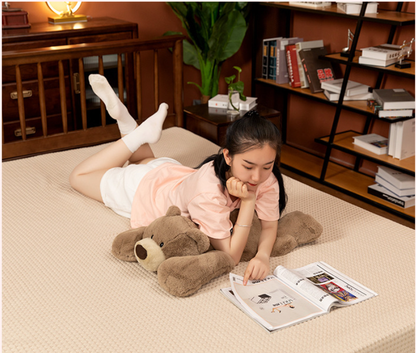 Cute Plush Toy Bear Sleeping Pillow Leg Hug Giant Stuffed Animal Lazy Soft Doll Birthday Gift for Girls