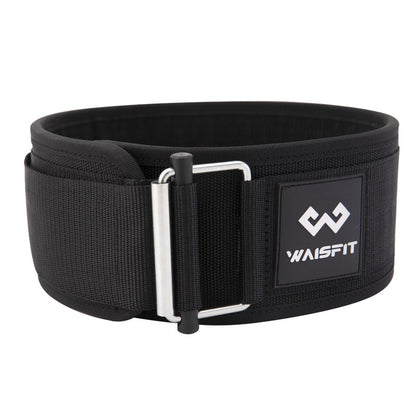 Weightlifting Belt with Self-Locking Buckle Blue Fitness Belt for Deadlift Support Powerlifting Training Waist Belt