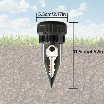 Waterproof Key Hider for Garden - No Battery, Plastic Key Safe for Outdoor Yard