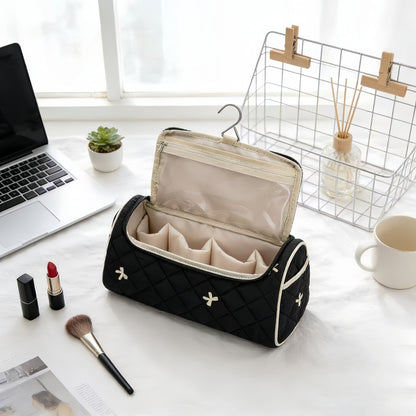 Large capacity cosmetic storage bag