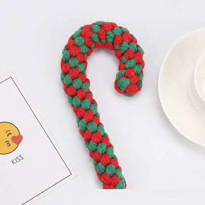 Pet Toys Christmas Series Christmas Combination Cotton Rope Toys Teeth Cleaning Teeth Grinding Dog Toys