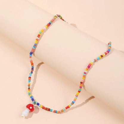 Women's Bohemian Handmade Multicolor Beads Necklace