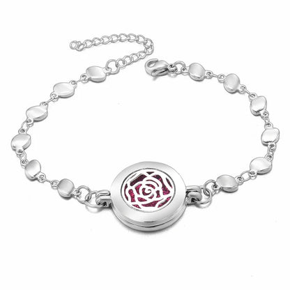 Heart-Shaped Adjustable Aromatherapy Bracelet