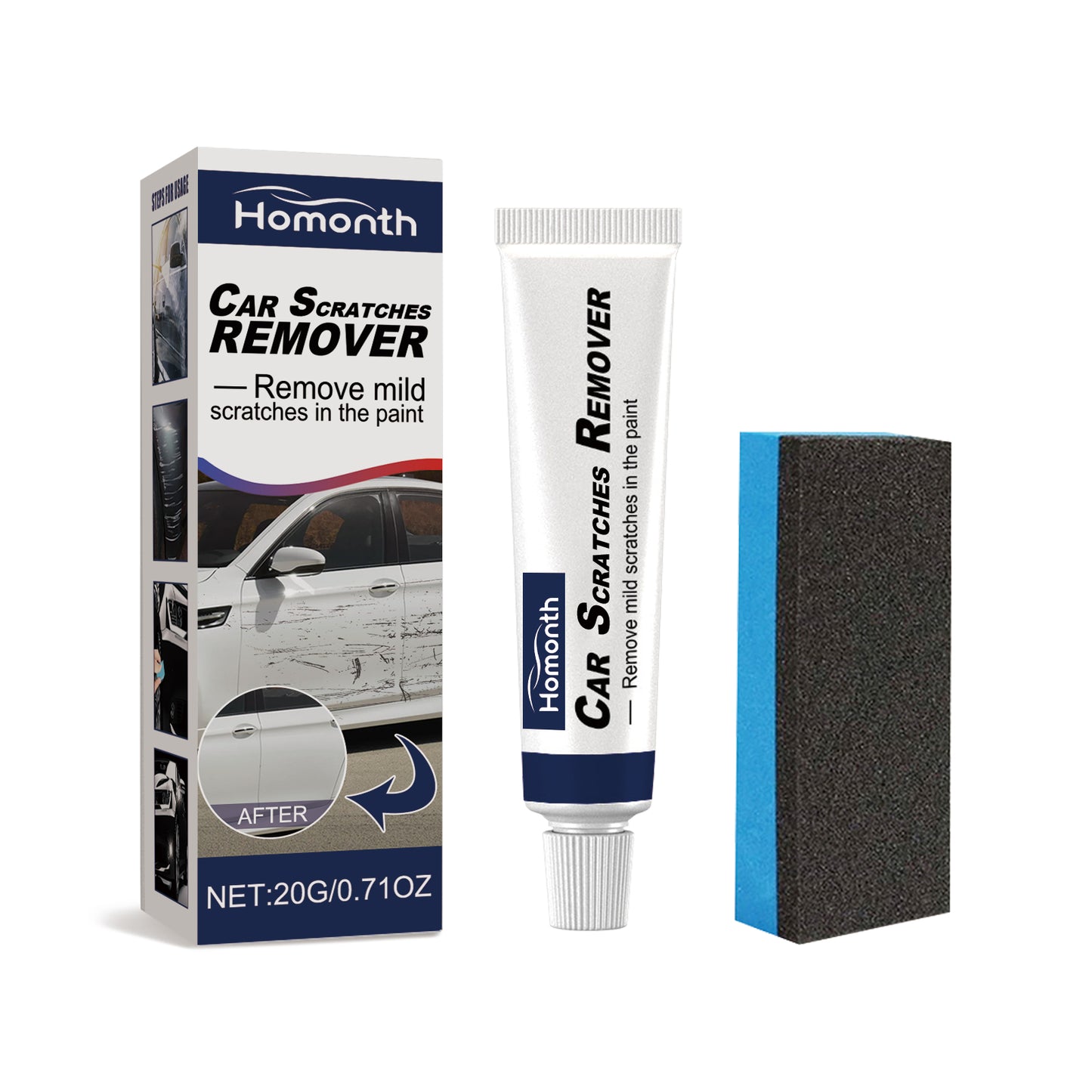 Homonth Automotive Scratch Care Agent Removing Marks Abrasive Paint Polishing Wax Car Scratch Repair