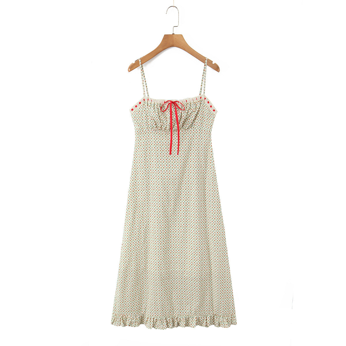 Floral camisole skirt long skirt