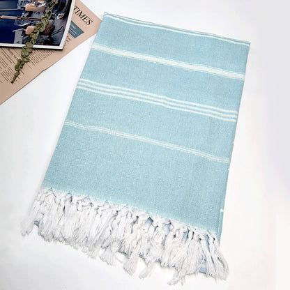 Turkish Beach Towel Striped Fringe Quick-Dry Large Size Cotton Bath Towel Multiple Styles Wholesale
