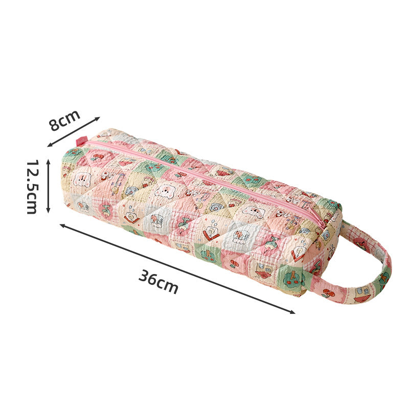 Padded Hair Dryer & Curling Iron Storage Bag | Large Cotton Dustproof Travel Case with Handle