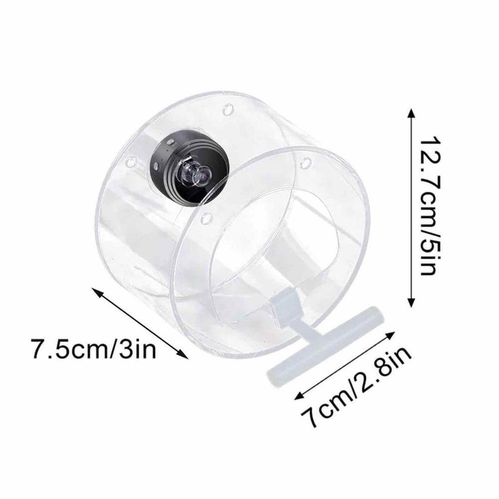 Outdoor Real-Time Monitoring Bird Feeder with HD Camera WiFi Transparent Visible Feeding