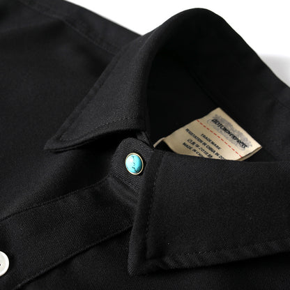 Color Short Sleeve Shirt for Men, Retro Loose Fit Button-Up Casual Blouse