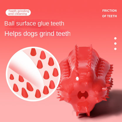 Chili leakage ball TPR dog toy teeth grinding and cleaning