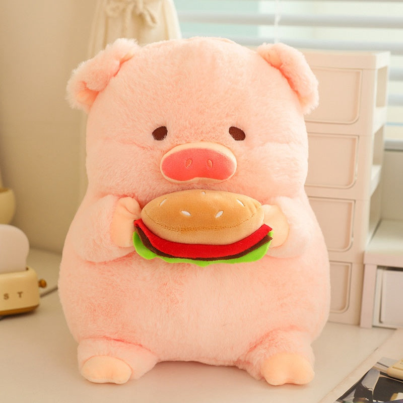 Cute Pig Plush Toy Collection Pink Little Pig Lulu Doll Stuffed Animal Children's Soft Doll Gift Factory Wholesale