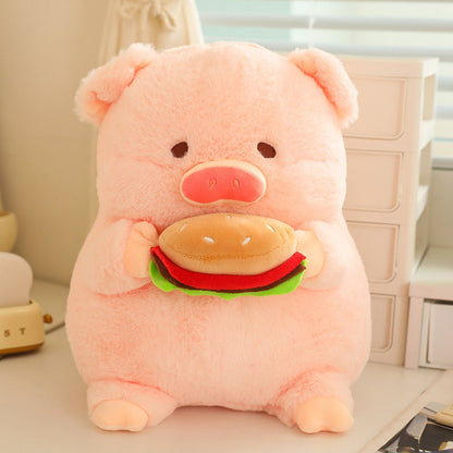 Cute Pig Plush Toy Collection Pink Little Pig Lulu Doll Stuffed Animal Children's Soft Doll Gift Factory Wholesale