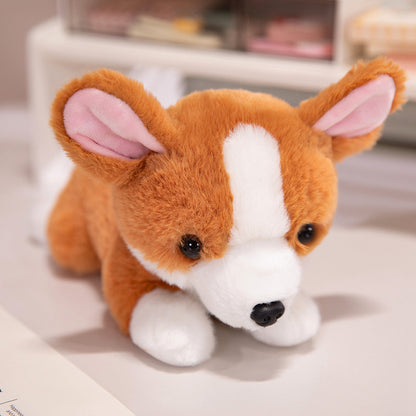 Heavy Particle Small Size Dog Lying Husky Plush Toy Doll Claw Machine Stuffed Animal Children's Birthday Gift