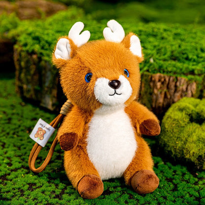 Faux Animal Plush Toy Wholesale Dolls Cute Keychain Birthday Gift Office Decoration Palm-Sized Toy