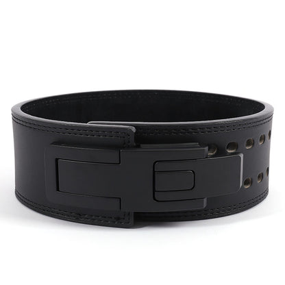 Fitness Leather Waist Belt Deep Squat Deadlift Weightlifting Support Belt Exercise Back Support Equipment