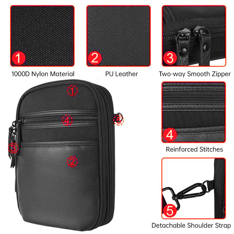 Tactical Concealed Carry Sling Bag - Shoulder Mag Holster, Hunting Waist Pack & Soft Pistol Protective Case