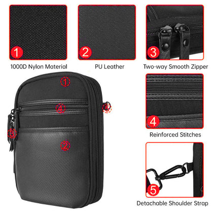 Tactical Concealed Carry Sling Bag - Shoulder Mag Holster, Hunting Waist Pack & Soft Pistol Protective Case