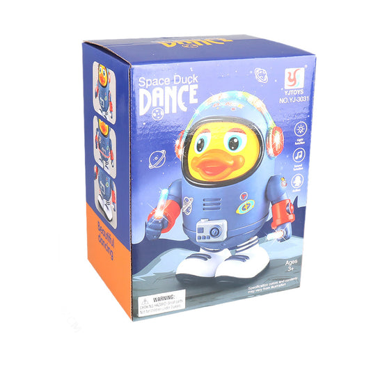 Electric Dancing Space Duck with Music and Lights Kids' Educational Toy for Babies and Children