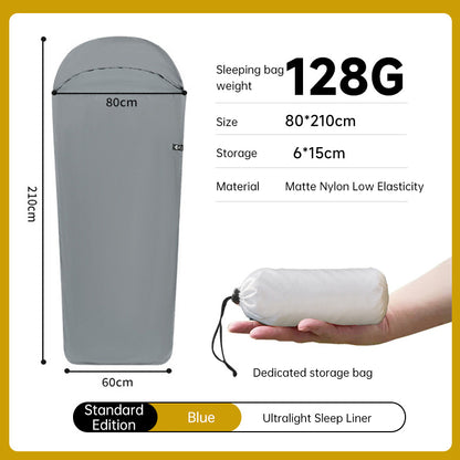 Ultralight Sleeping Bag Liner for Travel & Camping - Warm Nylon Inner Sheet for Hotels, Hiking, Backpacking