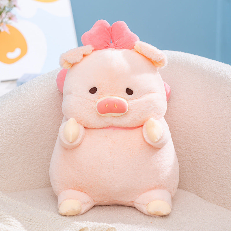 Cute Pig Plush Toy Collection Pink Little Pig Lulu Doll Stuffed Animal Children's Soft Doll Gift Factory Wholesale