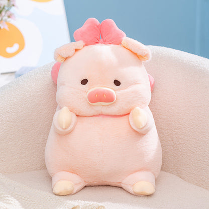 Cute Pig Plush Toy Collection Pink Little Pig Lulu Doll Stuffed Animal Children's Soft Doll Gift Factory Wholesale
