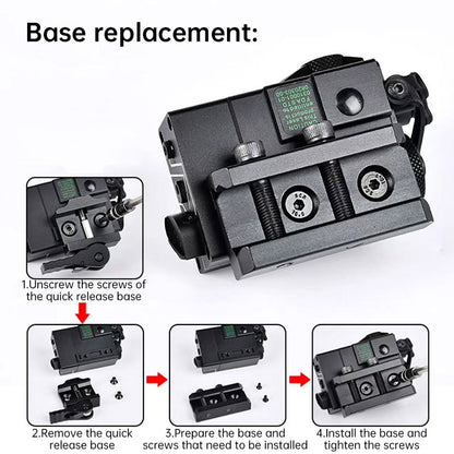 MINI-A2 PEQ15 Laser & IR Tactical Light - 20MM Picatinny Rail Mount, Red/Green Sight for M300/M600