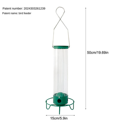 Metal Bird Feeder Hanging Hummingbird Feeder Crafted from Iron Art Design
