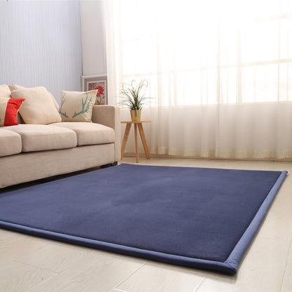 Thick Children's Coral Fleece Rug Tatami Mat for Bedroom and Living Room, Baby Crawling Mat, Window Seat Pad