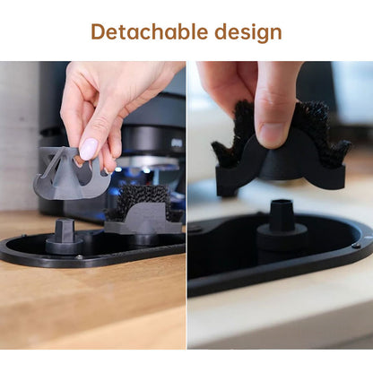 Coffee Portafilter Cleaning Kit - Machine Brush & Stand Set for Espresso, Wine Barrel, Bar & Stainless Steel Kitchen Tools