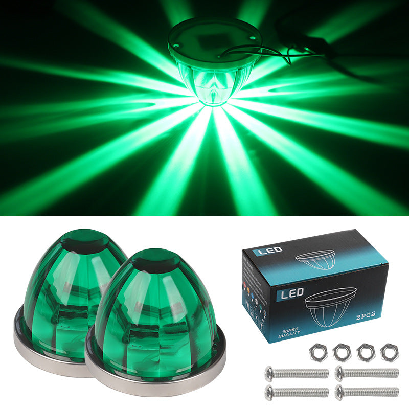 Glass plastic watermelon lights truck side lights LED lights ship signal lights